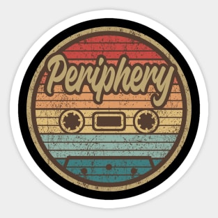 Periphery Retro Cassette Sticker